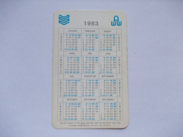 Kleine Kalender 1983 - AWW - Antwerpse Water Werken - Petit Format : 1981-90