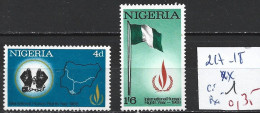 NIGERIA 217-18 ** Côte 1 € - Nigeria (1961-...)