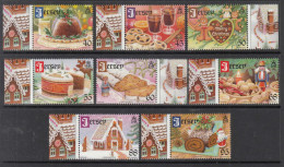 2013 Jersey Christmas Noel Navidad  Complete Set Of 8 MNH @ BELOW Face Value - Jersey