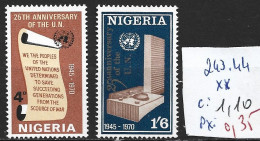 NIGERIA 243-44 ** Côte 1.10 € - Nigeria (1961-...)