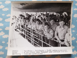 Photo Presse HAVAS 1937 USA  SAN - DIEGO CALIFORNIE 1200 Marins Américains S'embarquent Pour SHANGHAI - Other & Unclassified