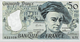 Billet FRANCE  50 Francs  1992  Neuf   1754622359  MAURICE QUINTIN  DE LA TOUR  E71 - 50 F 1976-1992 ''quentin De La Tour''