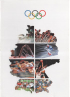 Germany Deutschland 1992 Fur Den Sport, Barcelona Olympic Games Skiing Riding Rowing Fencing, Olympische Spiele, Bonn - 1991-2000