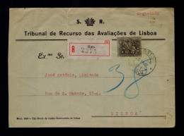 Gc8376 PORTUGAL "S. & R." Lisbon Assessment Court Of Appeal -official Cover RARE Mailed Lisboa - Storia Postale