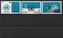 1973 ETHIOPIE 666-68 ** Météorologie - Ethiopie