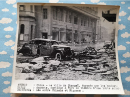 Photo Presse HAVAS 1937 CHINE Bombardement De SHANGHAI Guerre  SINO JAPONAISE - Other & Unclassified