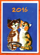 Mini Calendrier 2016  2 Chats - Petit Format : 2001-...