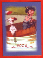 Mini Calendrier 2008 Enfant Marin Avec Chien - Petit Format : 2001-...