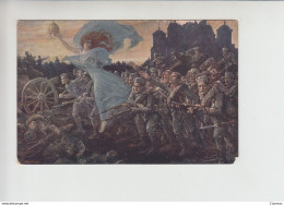 Serbian Army WWI Battle For Osveceno Kosovo Artist P.Jovanovic Postcard (sr680) Serbia - Serbie