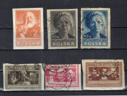 CHCT69 - Famous People, 1947, Used Stamps, Poland - Gebraucht