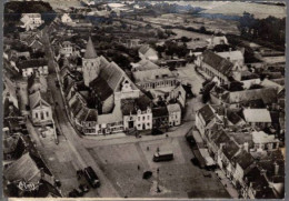 SAMER  VUE AERIENNE  EGLISE ET LA GRAND ' PLACE - Samer