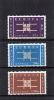 1963 ZYPERN MI N° 225/227 : ** - MNH - NEUF - POSTFRISCH - POSTFRIS - 1963