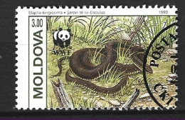 MOLDAVIE. N°44 Oblitéré De 1993. WWF Serpent. - Serpents