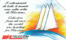 TELECOM - EUROPA CARD SHOW-RICCIONE - USATA LIRE 10000 - GOLDEN - Public Practical Advertising