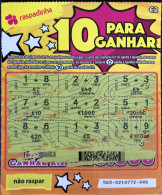 116 L, Lottery Tickets, Portugal, « Raspadinha », « Instant Lottery », « 10 PARA GANHAR » # 565 - Biglietti Della Lotteria