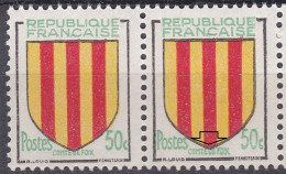 18055 Variété : N° 1044 Blason Comté De Foix Grande Légende COMTE DE FOIX Tenant à Normal ** - Neufs