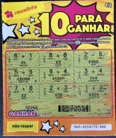 116 L, Lottery Tickets, Portugal, « Raspadinha », « Instant Lottery », « 10 PARA GANHAR » # 565 - Biglietti Della Lotteria