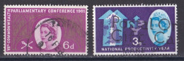 Grande Bretagne - 1952 - 1971 -  Elisabeth II -  Y&T N °  365  Et  368  Oblitérés - Used Stamps