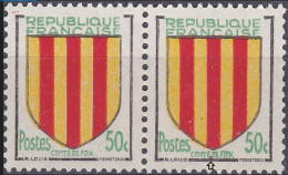 18057 Variété : N° 1044 Blason Comté De Foix Boule Rouge Dans COMTE DE FOIX Tenant à Normal ** - Nuovi