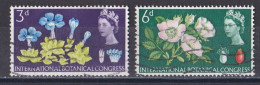 Grande Bretagne - 1952 - 1971 -  Elisabeth II -  Y&T N °  391  Et  392  Oblitérés - Usados