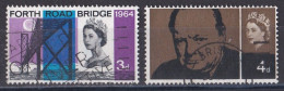 Grande Bretagne - 1952 - 1971 -  Elisabeth II -  Y&T N °  395  Et  397  Oblitérés - Used Stamps