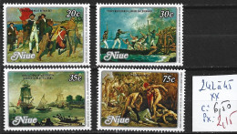 NIUE 242 à 45 ** Côte 6.50 € - Niue