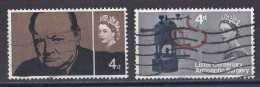 Grande Bretagne - 1952 - 1971 -  Elisabeth II -  Y&T N °  397  Et  405  Oblitérés - Oblitérés