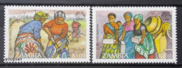 Zambia 1995, 75th Anniversary Of Internatioal Labour Organization (ILO), MNH Stamps Set - Zambie (1965-...)