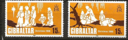 Gibraltar 1980 Christmas,  St. The Magi, Adoration Of The Magi  Mi 413-414 MNH(**) - Gibraltar