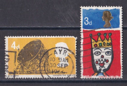 Grande Bretagne - 1952 - 1971 -  Elisabeth II -  Y&T N °  449  Et  461  Oblitérés - Gebraucht