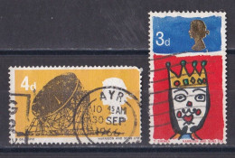 Grande Bretagne - 1952 - 1971 -  Elisabeth II -  Y&T N °  449  Et  461  Oblitérés - Used Stamps