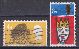 Grande Bretagne - 1952 - 1971 -  Elisabeth II -  Y&T N °  449  Et  461  Oblitérés - Oblitérés