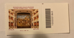 Italia 2018 Codice A Barre 1865 Teatro Marrucino CHIETI Mnh - Barcodes