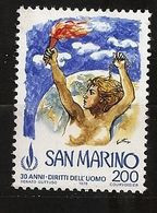 Saint-Marin 1978 N° 967 ** Déclaration Universelle Des Droits De L'homme, Flamme, Seins, Liberté, Chaîne Droits Religion - Nuevos