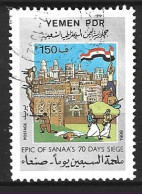 YEMEN (République Populaire Démocratique). N°355 De 1989 Oblitéré. Siège De Sana'a. - Yemen