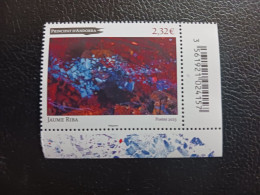 Andorra 2023 Andorre Entire Life Photographing Nature Photo Photographer JAUME RIBA 1v Mnh CORNER RIGHT CODE BARRE - Unused Stamps