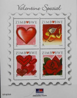 Zimbabwe 2008, Valentine Special, MNH S/S - Zimbabwe (1980-...)