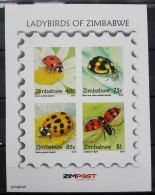 Zimbabwe 2018, Ladybirds, MNH S/S - Zimbabwe (1980-...)