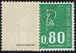 France Marianne De Béquet N° 1893 B ** Variété Le 0f80 Vert Gomme Tropicale - 1971-1976 Marianna Di Béquet