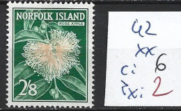 NORFOLK 42 ** Côte 6 € - Ile Norfolk