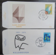 FDC 1796 'Willemsfonds' En 1799 'VEV' - 1971-1980
