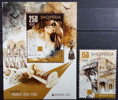 Albania 2023 (2022), Europa - Myths And Legends, MNH S/S And Single Stamp - Albania
