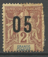 GRANDE COMORE  N° 20A Surcharge  Espacée NEUF* FORTE CHARNIERE / Hinge / MH - Unused Stamps