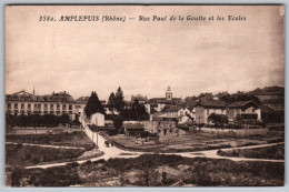 (69) 199, Amplepuis, Goutagny édit 3580, Rue Paul De La Goutte Et Les Ecoles - Amplepuis