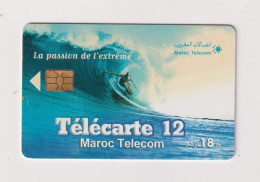 MOROCCO  - Surfer Chip Phonecard - Marruecos