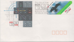 Australia FDC With Box Link Melbourne Machine Stamp - Viñetas De Franqueo [ATM]