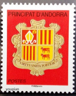 Andorra (French Post) 2010, Arm Of Coats, MNH Single Stamp - Ungebraucht