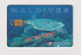 MALDIVES  - Turtle Chip Phonecard - Maldive