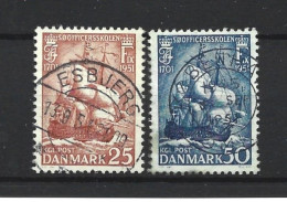 Denmark 1951 Ships Y.T. 338/339 (0) - Used Stamps