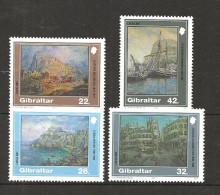 Gibraltar 1991 Paintings, By Bacarisas, Mifsud, Azagury, Mannia  Mi 624-627 MNH(**) - Gibraltar